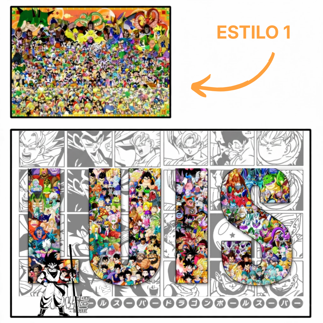 Lienzo personalizado con nombre – Universo Z