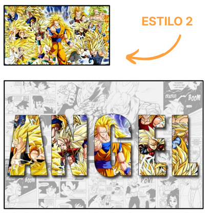 Lienzo personalizado con nombre – Universo Z