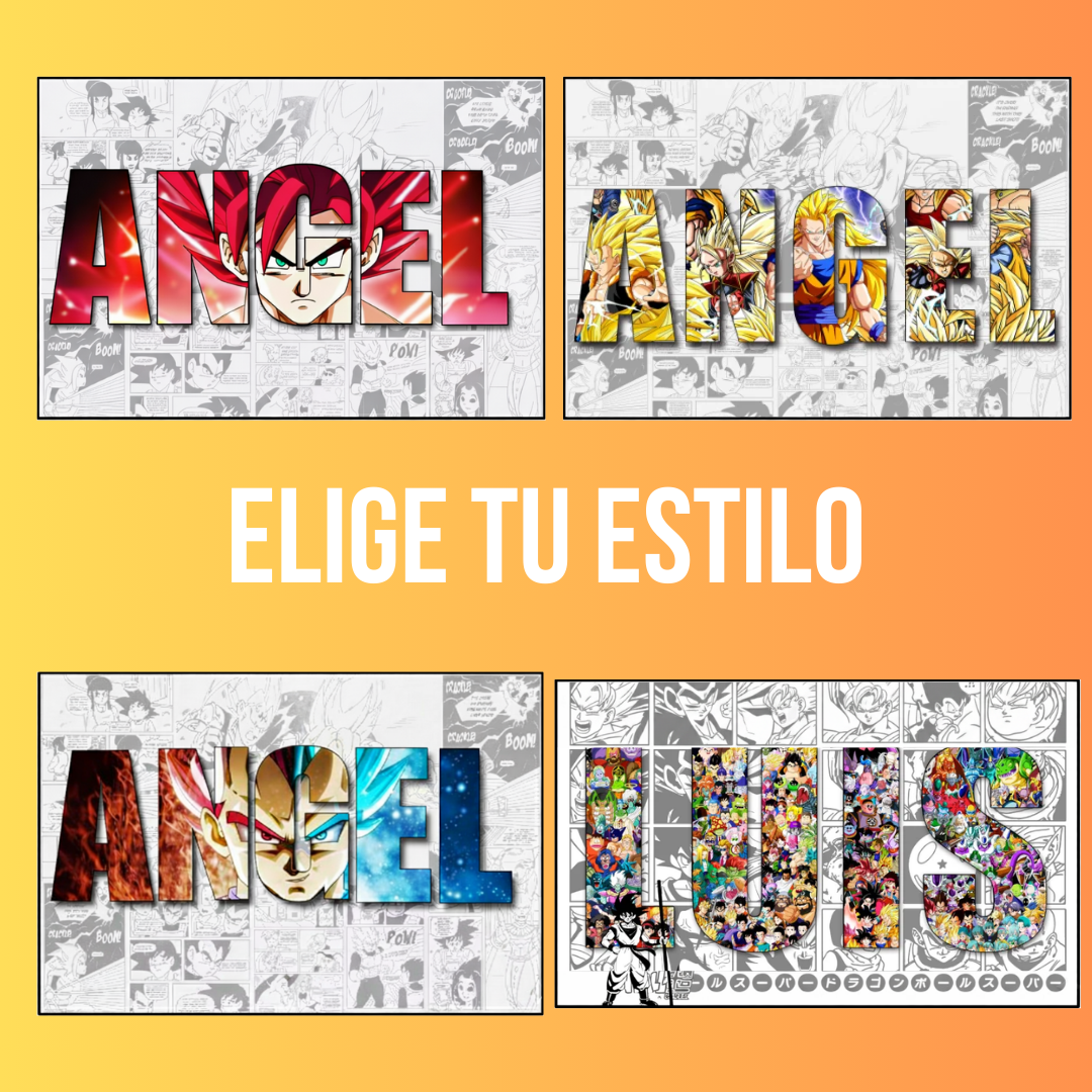 Lienzo personalizado con nombre – Universo Z