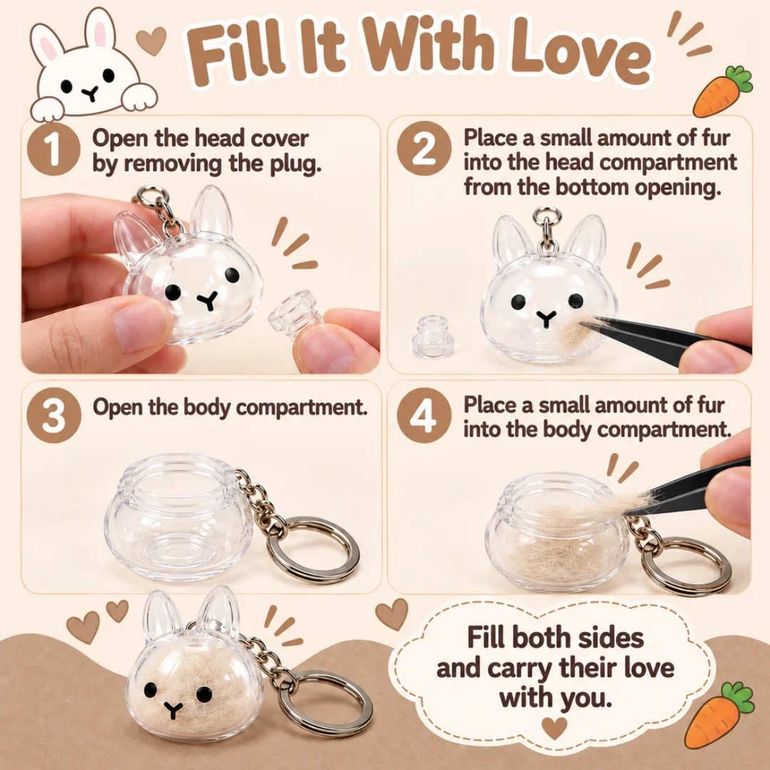 Forever Bunny Keychain